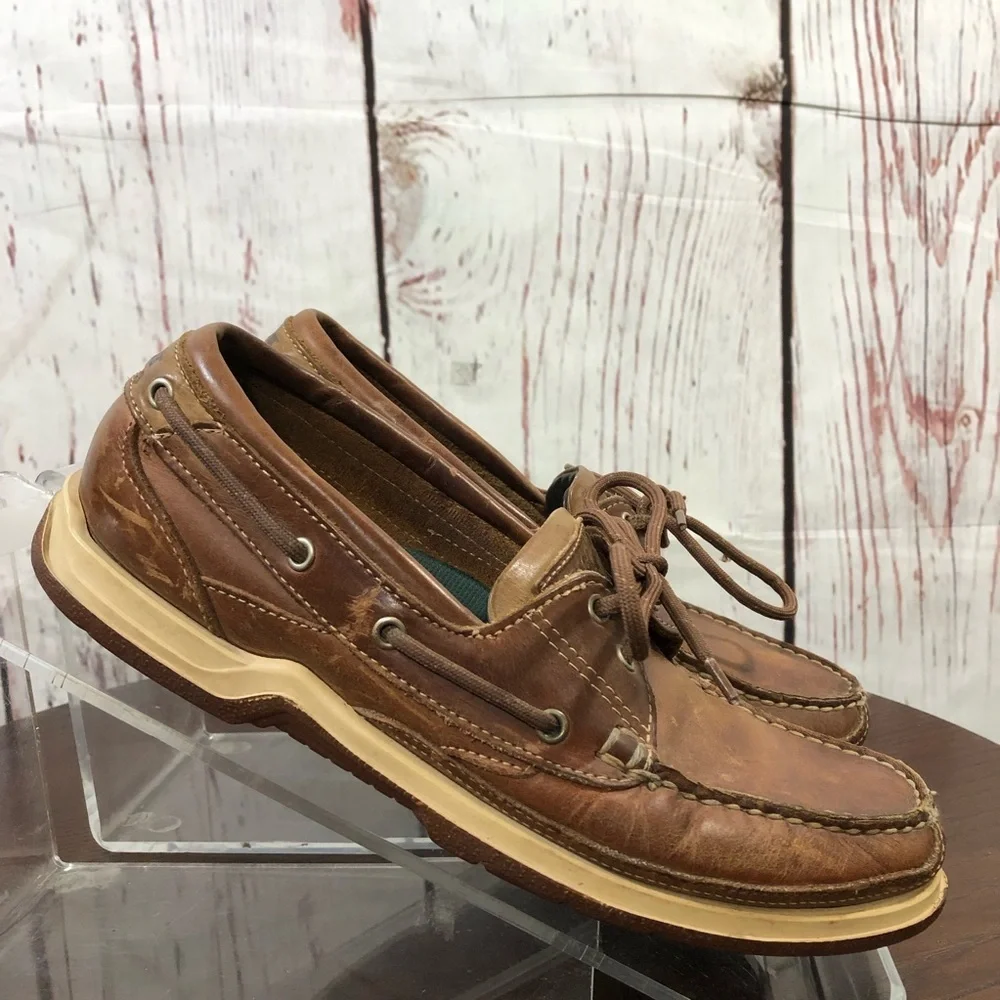 SEBAGO DOCKSIDES Brown Leather Men’s Loafers Size 8.5